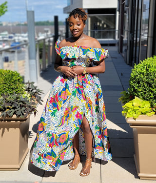 Ankara "Melanie" Gown