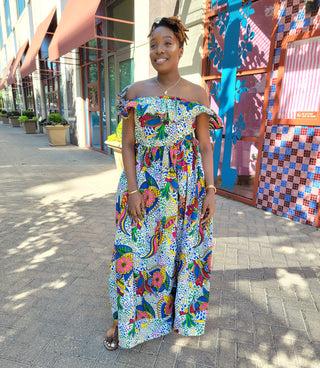 Ankara "Melanie" Gown