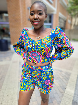 Ankara "Musu" Two-Piece Crop Top