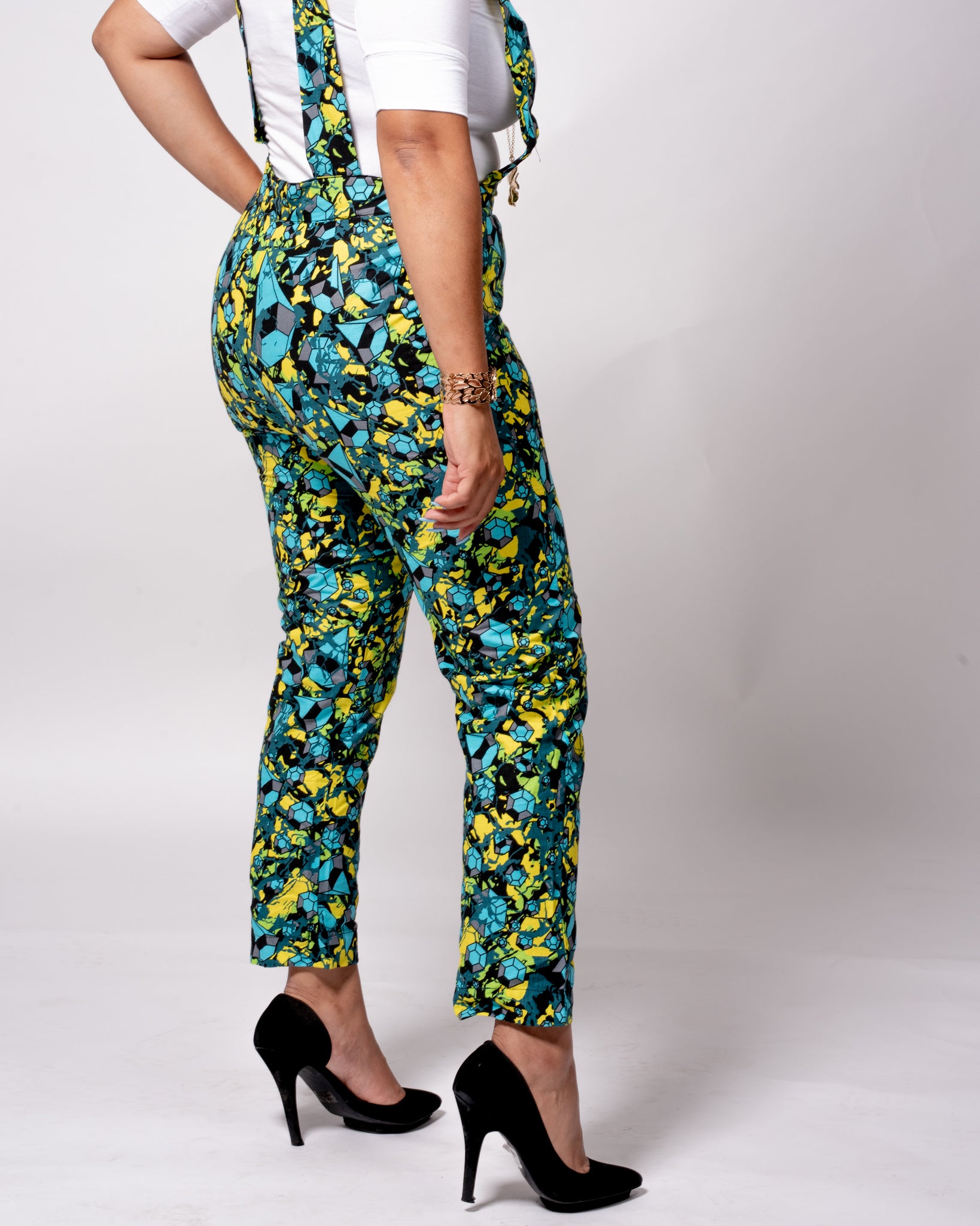 Aramide Ankara Dungaree Skirt (With Matching Face Mask) – BAJI Clothing