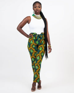 Aramide Ankara Dungaree Skirt (With Matching Face Mask) – BAJI Clothing