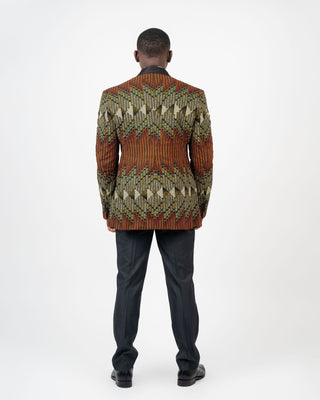 Idris Ankara Tuxedo Jacket Single Breasted (wide shawl lapel)