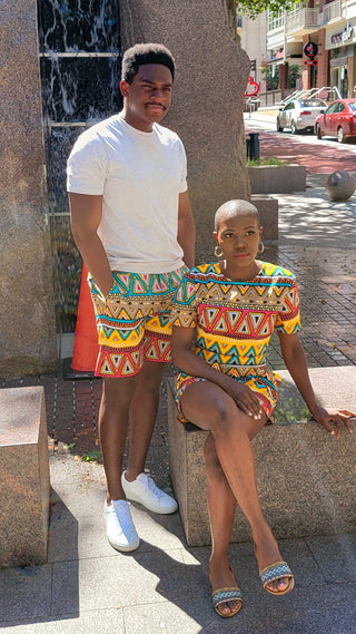 Ankara "Zanku" Two-Piece Crop Top